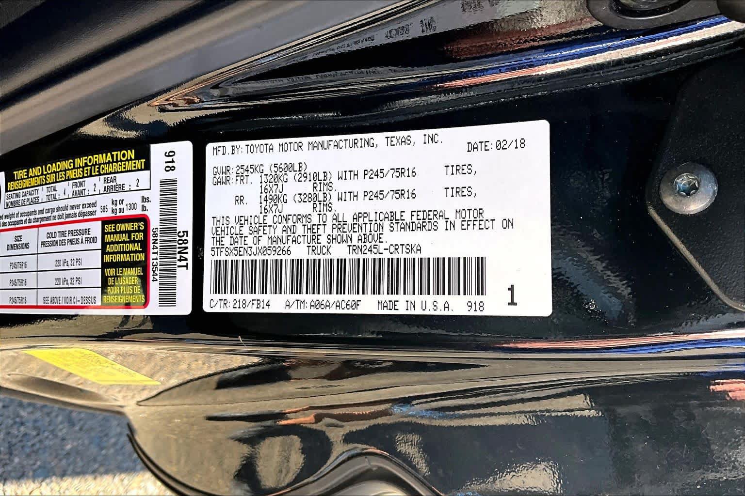 Used 2018 Toyota Tacoma SR AWD/4WD image 36