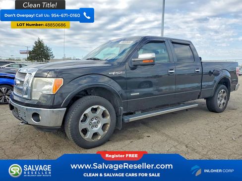 Used 2012 Ford F150 Lariat w/ Lariat Chrome Pkg image 1