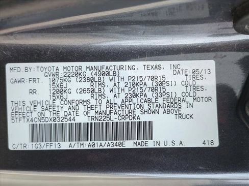 Used 2013 Toyota Tacoma 2WD Access Cab image 15