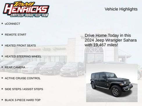 Used 2024 Jeep Wrangler Unlimited Sahara AWD/4WD image 4