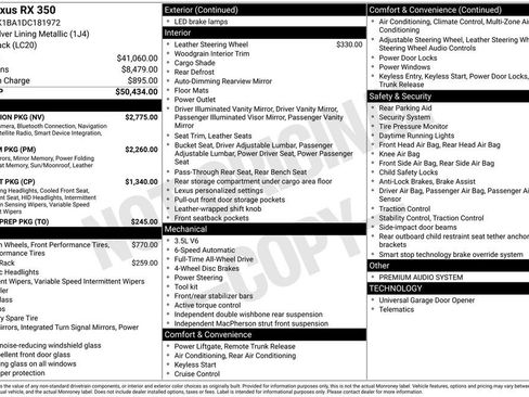 Used 2013 Lexus RX 350 AWD w/ Navigation Pkg image 33