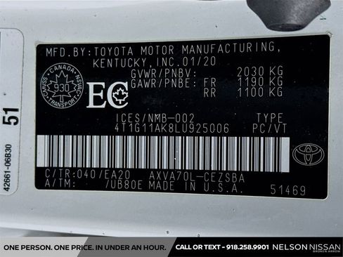Used 2020 Toyota Camry SE FWD image 29