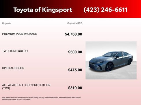 New 2026 Toyota Camry XSE w/ Premium Plus Package FWD image 3