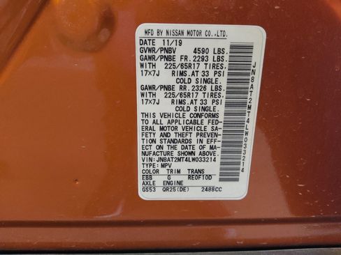 Used 2020 Nissan Rogue SV FWD image 33