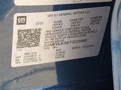 Used 2026 Chevrolet Traverse RS w/ LPO, Floor Liner Package image 18