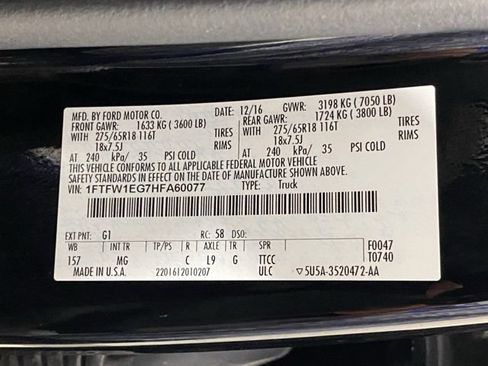 Used 2017 Ford F150 XLT w/ Equipment Group 302A Luxury AWD/4WD image 27