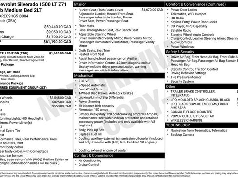 Used 2017 Chevrolet Silverado 1500 LT w/ True North Edition AWD/4WD image 21