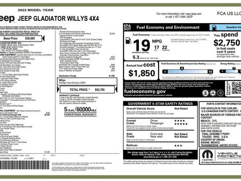 Used 2022 Jeep Gladiator Willys image 3