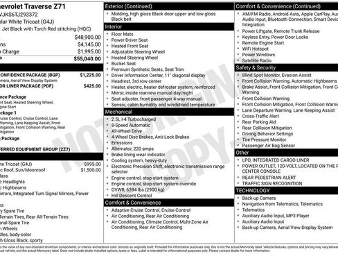 New 2026 Chevrolet Traverse Z71 w/ Driver Confidence Package image 5