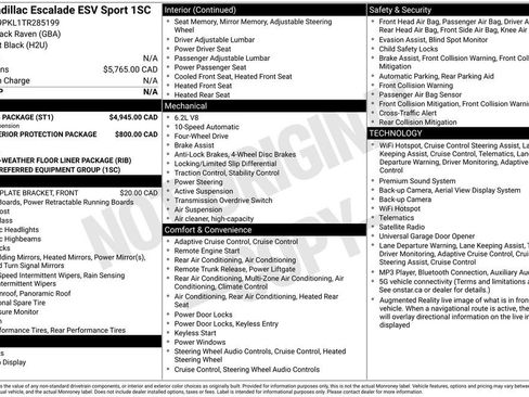 Used 2026 Cadillac Escalade ESV Sport w/ Touring Package AWD/4WD image 5