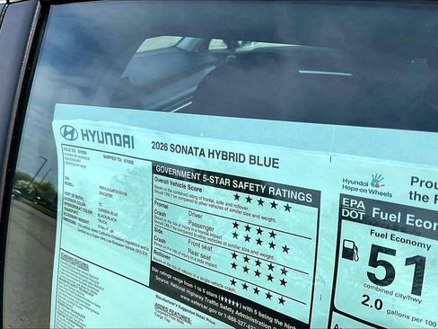 New 2026 Hyundai Sonata Blue image 14
