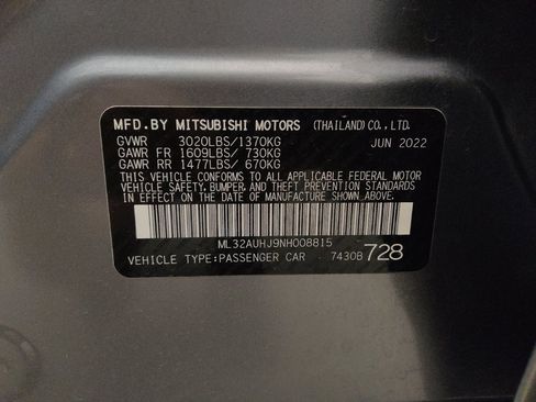 Used 2022 Mitsubishi Mirage ES FWD image 33