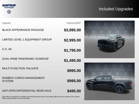 Used 2020 RAM 1500 Limited w/ Black Appearance Package AWD/4WD image 2
