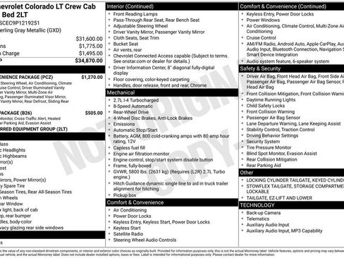 Used 2023 Chevrolet Colorado LT w/ LT Convenience Package RWD image 7