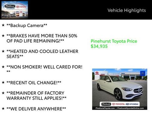 Used 2024 Mercedes-Benz C 300 Sedan image 20
