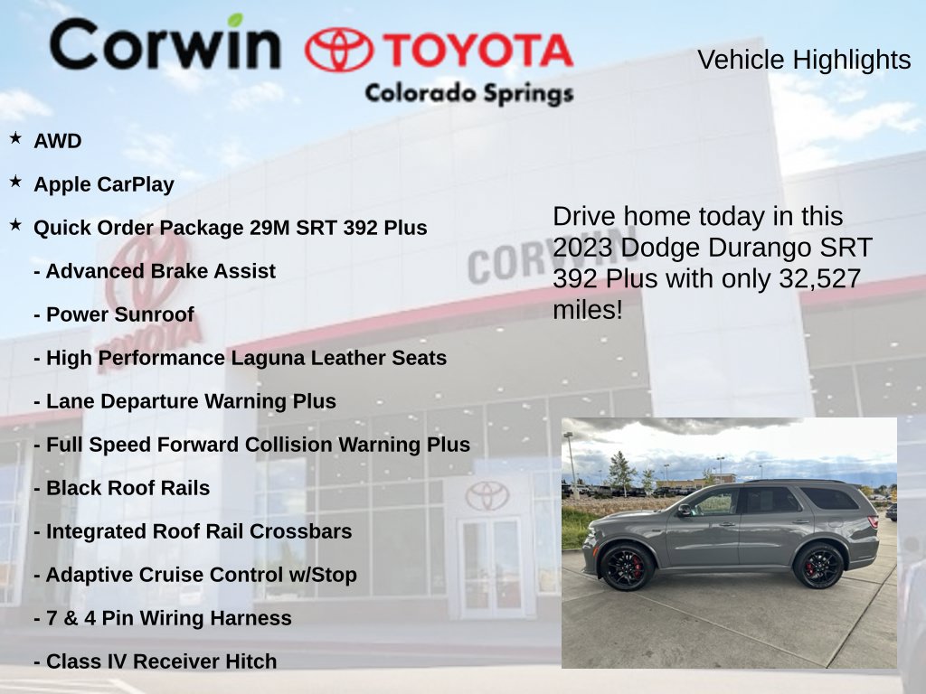 Used 2023 Dodge Durango SRT AWD/4WD image 7