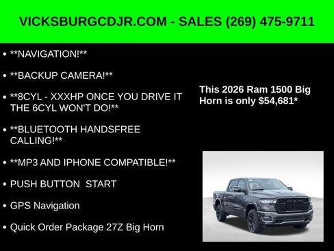 New 2026 RAM 1500 Big Horn image 5