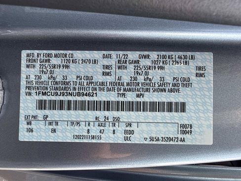 Used 2022 Ford Escape Titanium w/ Class II Trailer Tow Package AWD/4WD image 35