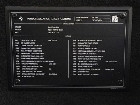 Certified 2022 Ferrari SF90 Spider image 70