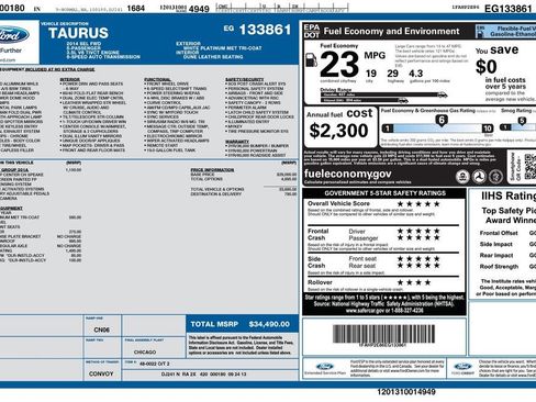 Used 2014 Ford Taurus SEL w/ Equipment Group 201A image 5