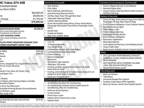 Used 2022 GMC Yukon AT4 w/ AT4 Premium Package AWD/4WD image 4