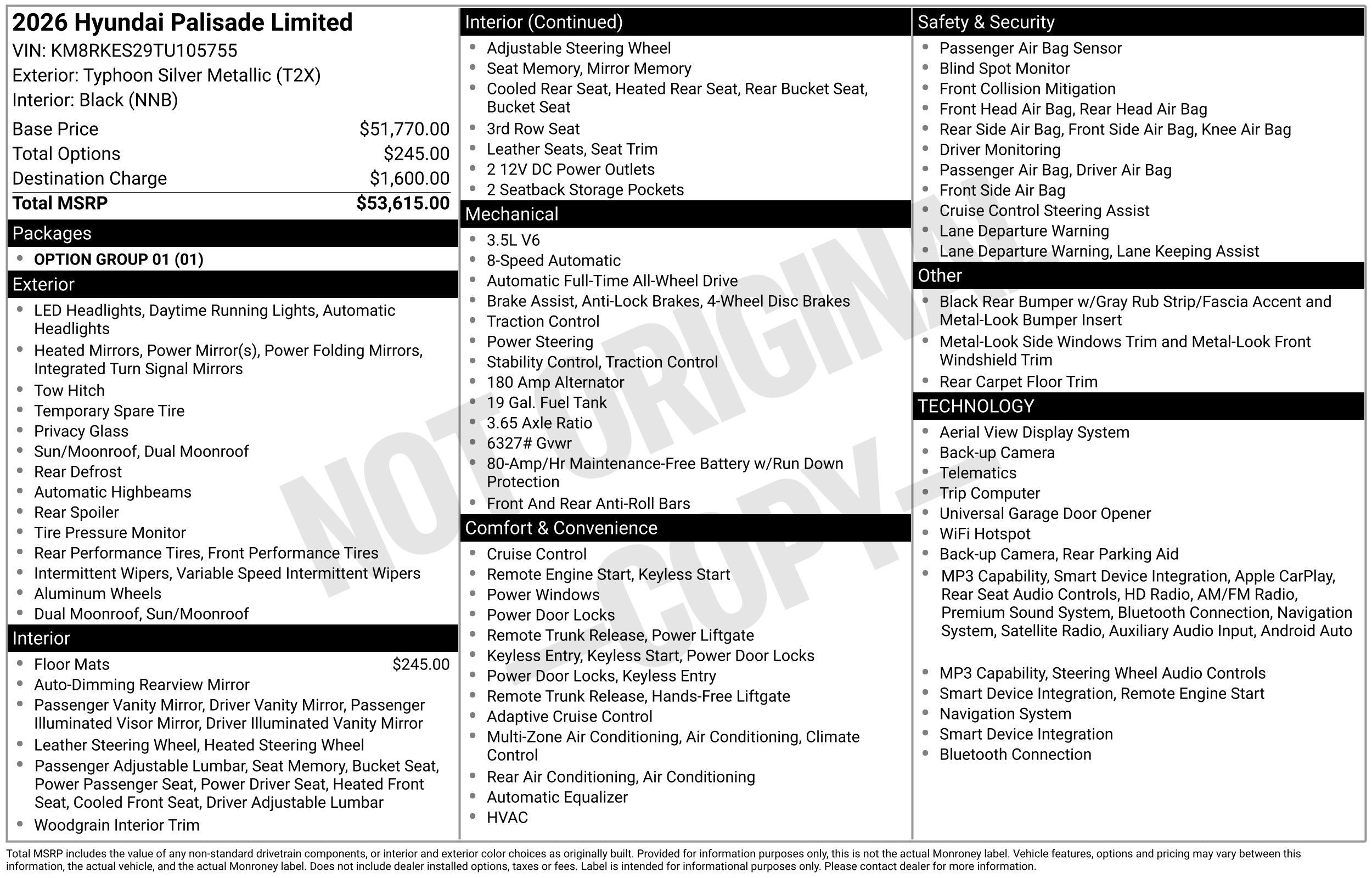 Certified 2026 Hyundai Palisade Limited AWD/4WD image 2