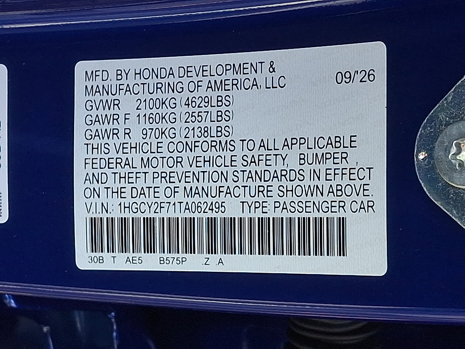 New 2026 Honda Accord Sport image 10