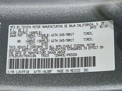 New 2026 Toyota Tacoma SR5 image 27