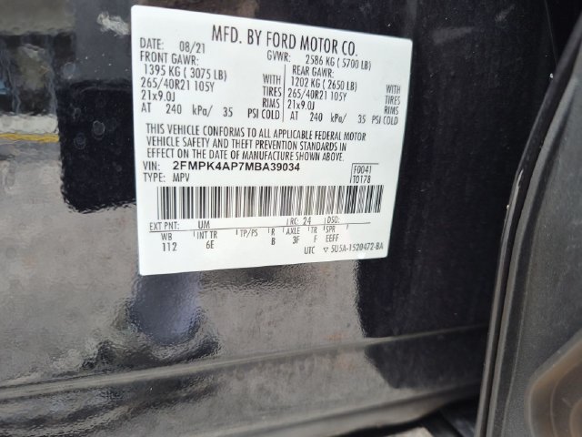 Used 2021 Ford Edge ST w/ Equipment Group 401A AWD/4WD image 30