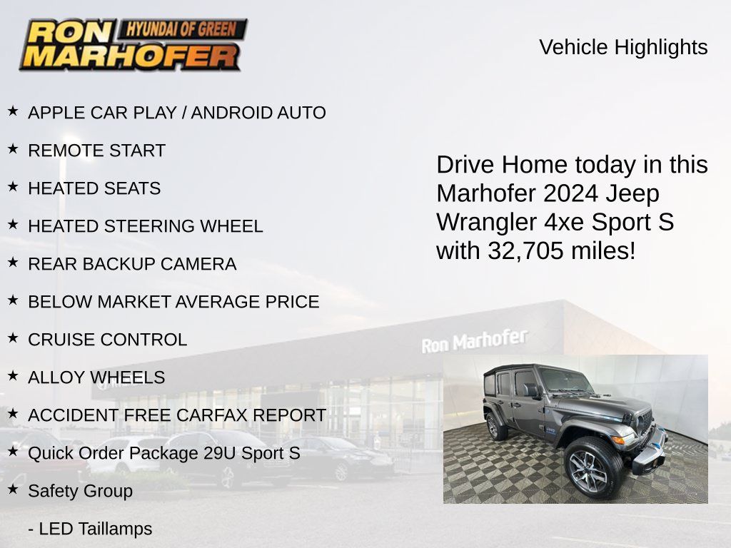 Used 2024 Jeep Wrangler Unlimited w/ Convenience Group AWD/4WD image 15