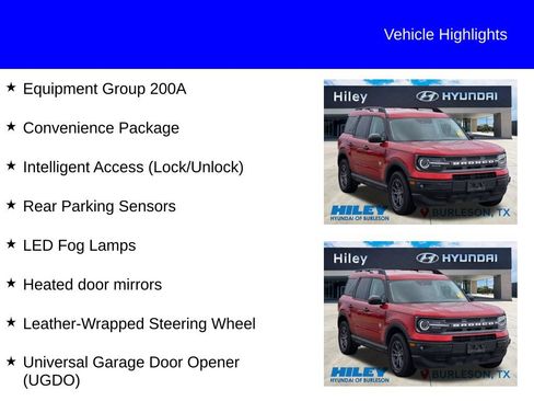 Used 2022 Ford Bronco Sport Big Bend w/ Convenience Package AWD/4WD image 11