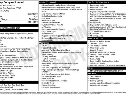 Used 2019 Jeep Compass Limited image 33