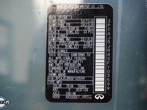 Certified 2025 INFINITI QX55 Luxe w/ Accent Package image 42