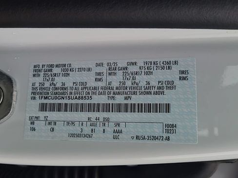 Used 2025 Ford Escape Active FWD image 32
