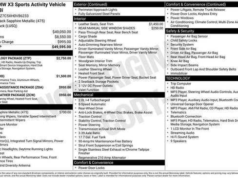 Used 2017 BMW X3 sDrive28i w/ Technology Package RWD image 11