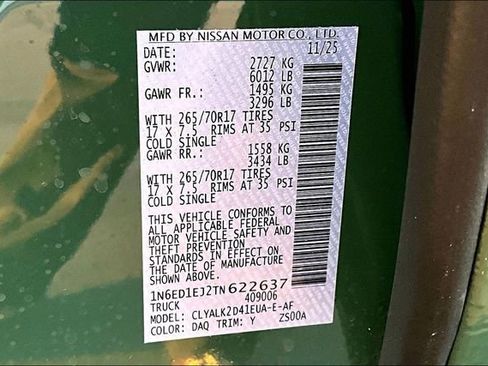 New 2026 Nissan Frontier Pro-X w/ Pro Premium Package image 8