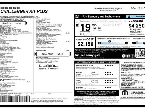 Used 2022 Dodge Challenger R/T w/ Plus Package RWD image 3