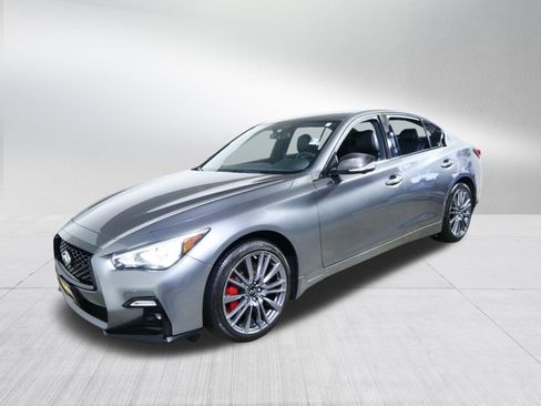 Used 2023 INFINITI Q50 Red Sport 400 w/ Carbon Fiber Package image 3
