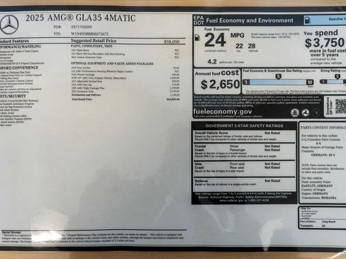 New 2025 Mercedes-Benz GLA 35 AMG 4MATIC image 37