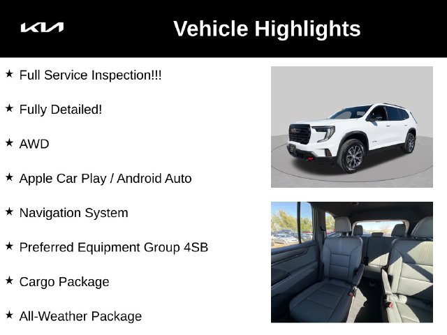 Used 2026 GMC Acadia AT4 w/ LPO, All-Weather Package AWD/4WD image 5