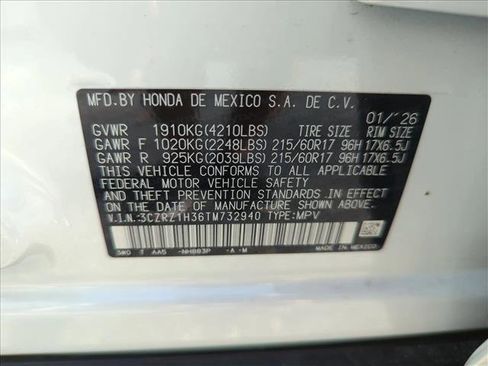 New 2026 Honda HR-V LX image 17