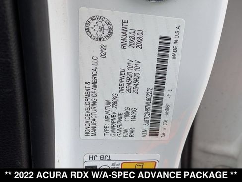 Used 2022 Acura RDX AWD image 30