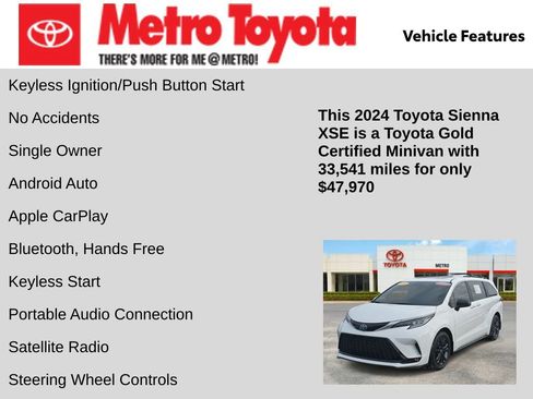 Certified 2024 Toyota Sienna XSE image 16