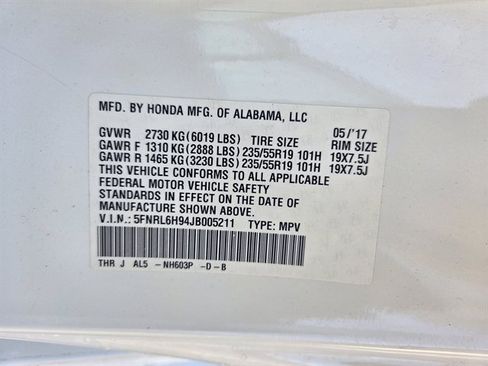 Used 2018 Honda Odyssey Elite image 17