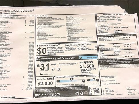 New 2026 BMW 330i Sedan w/ M Sport Package image 19