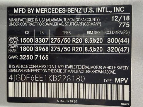 Used 2019 Mercedes-Benz GLS 450 4MATIC w/ Premium 1 Package image 49