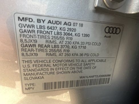 Used 2018 Audi Q7 2.0T Premium Plus w/ Premium Plus Package AWD/4WD image 37