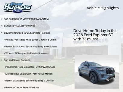 New 2026 Ford Explorer ST w/ Sun And Sound Package