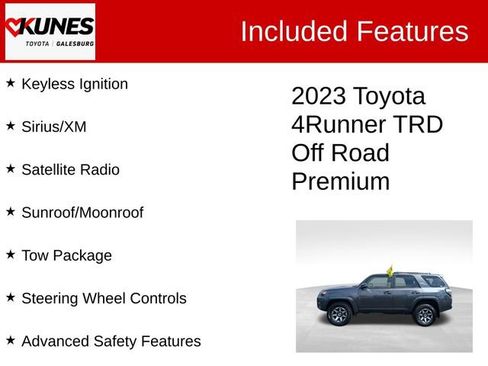 Used 2023 Toyota 4Runner TRD Off-Road Premium w/ Off Road Premium Plus Package AWD/4WD image 3