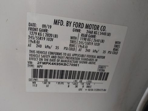 Used 2019 Ford Edge Titanium w/ Cold Weather Package AWD/4WD image 33